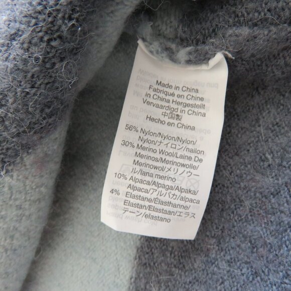 MADEWELL Crofton Striped Pullover Sweater in Coziest Yarn Heather Sesame - Sz S - Picture 15 of 15